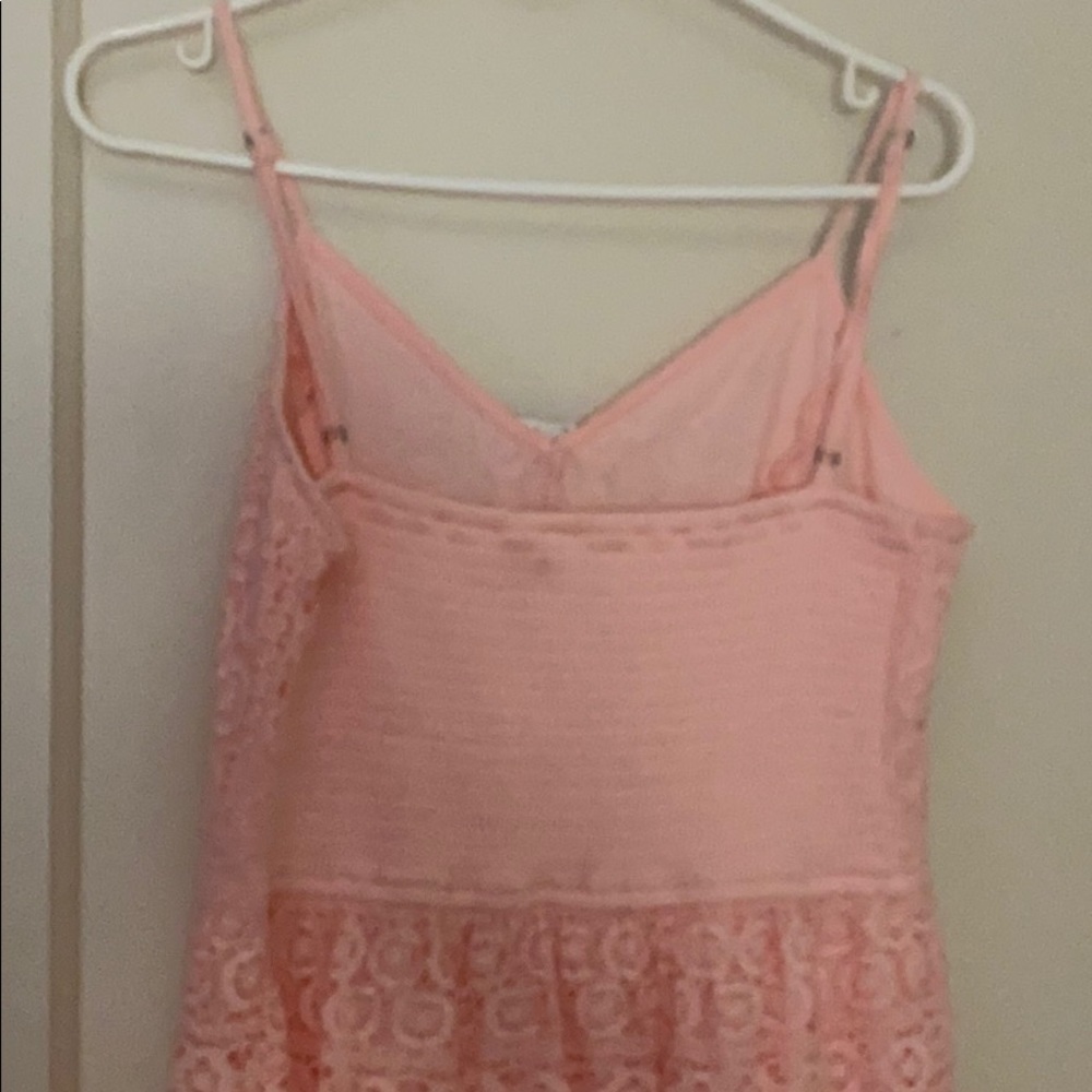 NWT Abercrombie & Fitch pink laced dress size: L - Picture 9 of 10